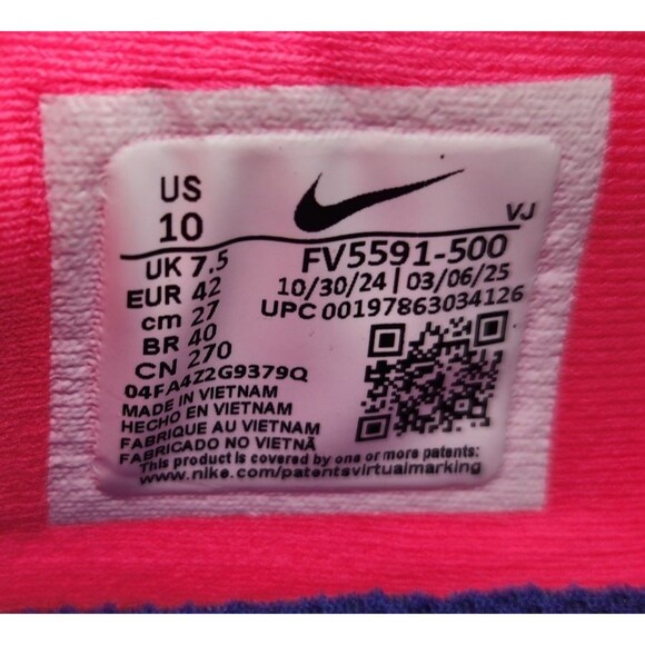 Nike Interact Run EasyOn Womens Sz 10 Blue Pink Slip On Running Shoes FV5591-500 - Picture 9 of 9